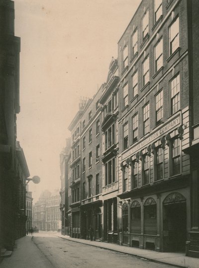 Lombard Street, London; Fotografie; datiert Juni 1885 von English Photographer